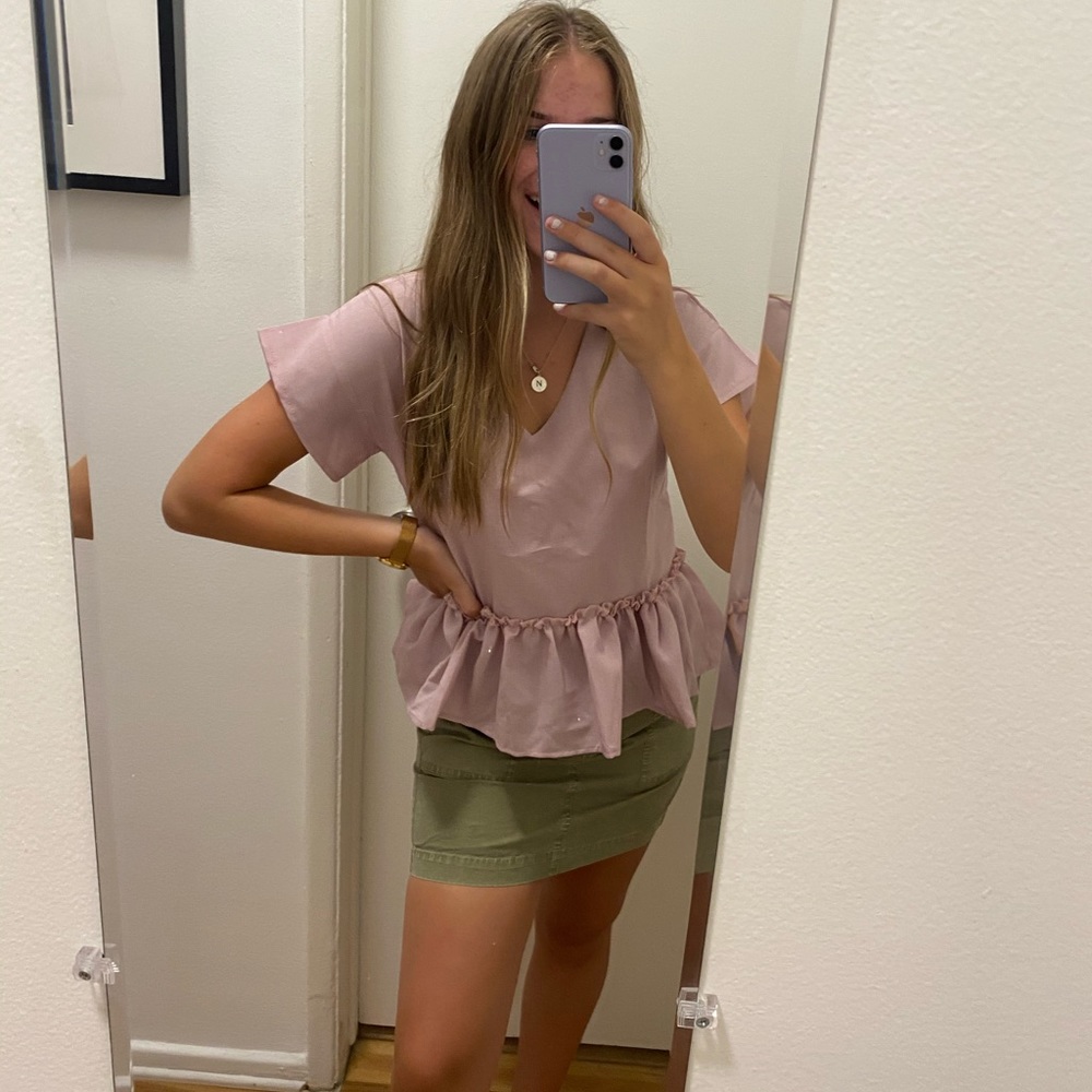 Boutique Peplum Shirt